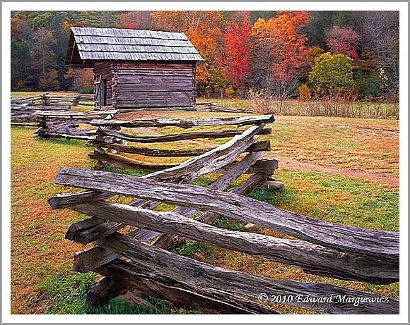 450687   A historic storage building in Cades Cove